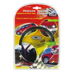 Profiler, nastro adesivo cromato per profilature - 4 m - 12 mm