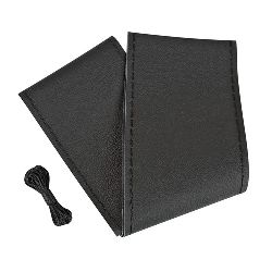 C/VOLANTE PELLE NERO  37-39CM