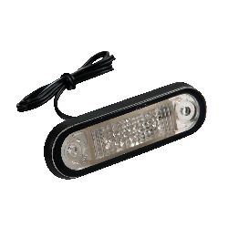 *LED 24V DA INCASSO LUCE ROSSA