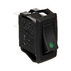INTERRUTTORE 12/24V CON LED VERDE