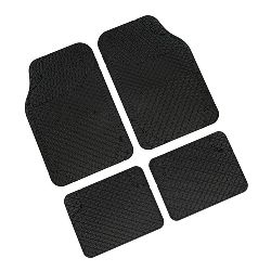SET TAPPETI "DRENA-4" IN PVC NERO