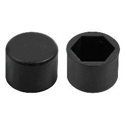 SET 20 COPRIBULLONI 19MM IN SILICONE NERO