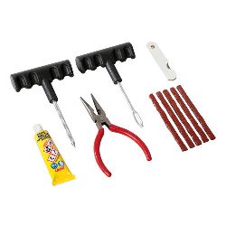 KIT RIPARAZIONE FORATURE PER PNEUMATICI TUBELSS"BASIC-SET"