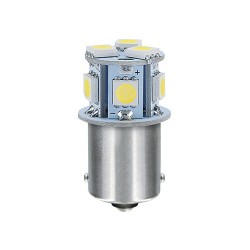 20 LAMPADE BA15S 28V 8SMD BIANCO