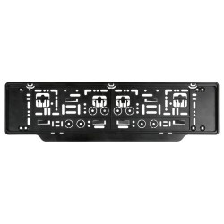 PORTATARGA UNIVERSALE IN POLIPROPILENE, NERO