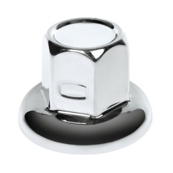 SET 10 PZ.COPRIBULLONI 32MM INOX CROMATI TESTA PIATTA