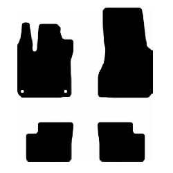 TAPPETO MOQUETTE SU MISURA SMART FOR FOUR 2015 W453 NERO CON BOTTONI